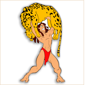 Tarzan Characters Decal 3