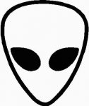 Alien Head Stiicker 3