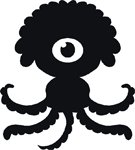 alien octopus sticker decal
