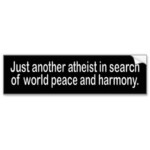 another atheist bumper sticker