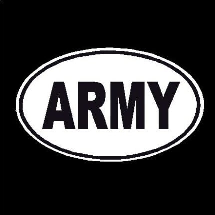 Army Oval Decal