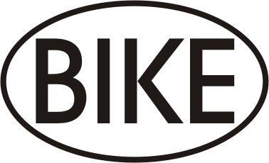 Bike Oval Sticker