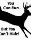 Can Run but Cant Hide Hunting Decal