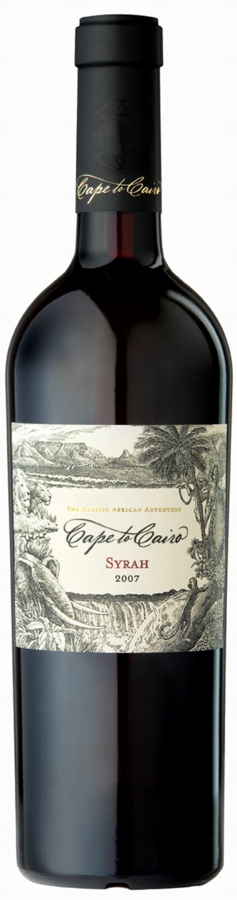 Cape To Cairo Syrah WINE Bottle Stidker