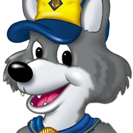 Cub Scout Wolf Mascot Sticker 2