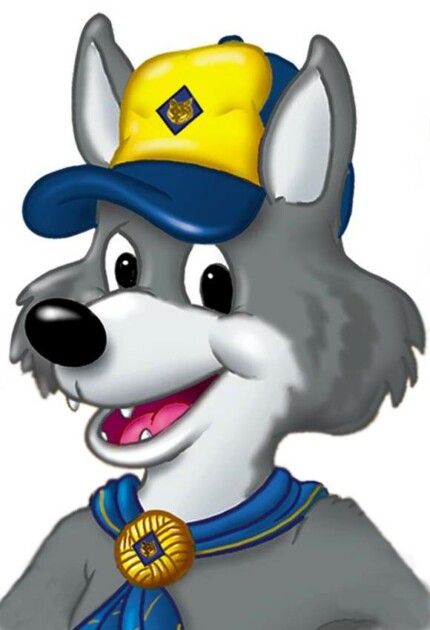 Cub Scout Wolf Mascot Sticker 2