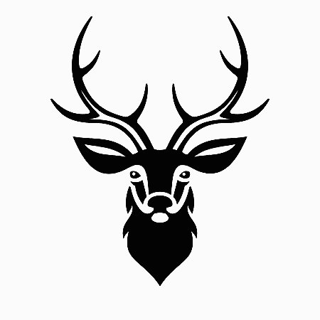 deer head design die cut deer hunting sticker 2