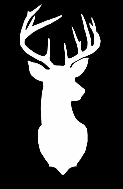 Deer Head Silhouette Decal