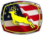 Deer Logo - USA FLAG