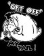 Eeyore Off My Tail 2 Decal Sticker