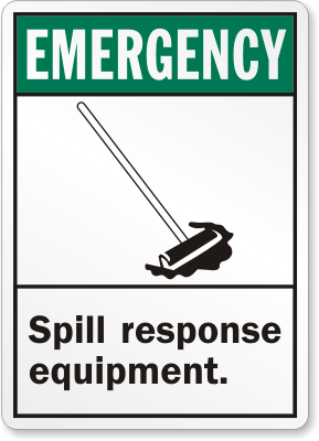 Equipment Emergency ANSI Sign