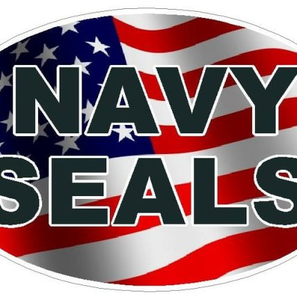 FLAG OVAL NAVY SEALS DECAL