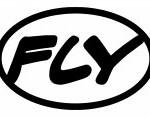 fly oval sticker