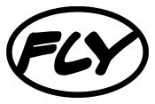 fly oval sticker