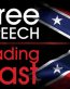 free speech fading fast sticker