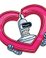 futurama tv show cartoon bender sticker 7