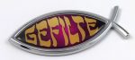 Gefilte Jesus Fish 3D Auto Emblem