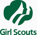 girl scouts logo green and white sticker