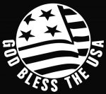 God Bless America Die Cut Vinyl Decal Sticker