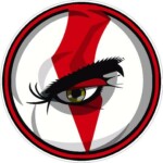 God of War Kratos Eye Round Sticker