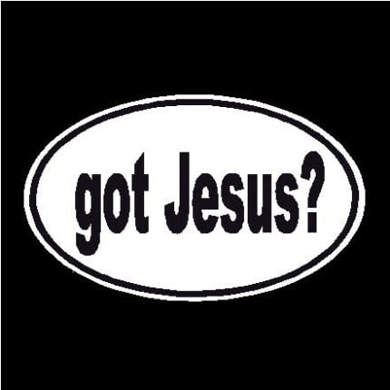 Got Jesus Oval Decal