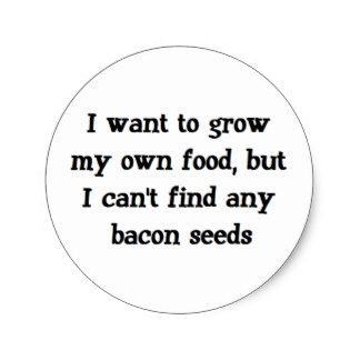 grow_bacon_classic_round_sticker