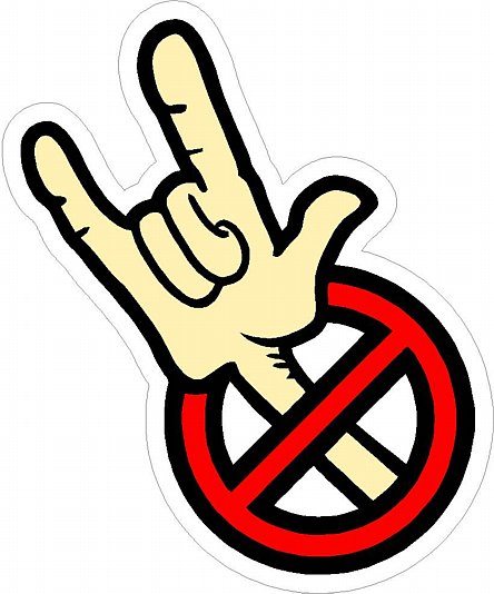 HAND SIGNS REBEL STICKER 2