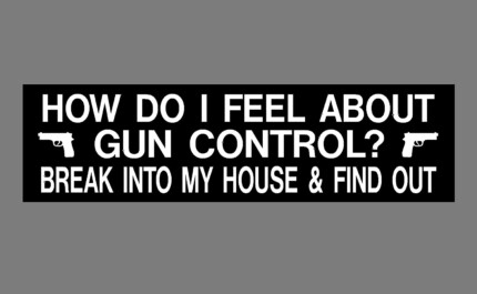 How Do I Feel About Gun Control Bumper Sticker