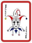 JOKER PLAYING CARD POKER STICKER