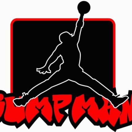 JumpMan Logo with Text Sticker