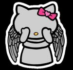kitty angel sticker