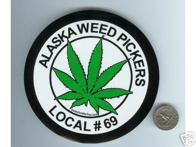 Local Weed Pickers Alaska Decal