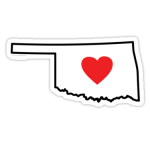 Love Oklahoma Sticker