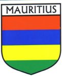 Mauritius Flag Crest Decal Sticker