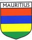 Mauritius Flag Crest Decal Sticker