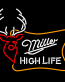 Miller-Lite-High-Life-Neon-BEER Sign Sticker