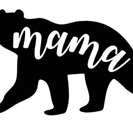 MOMMA BEAR CHICK DECAL BEAR SHAPE