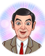 mr bean show funny car sticker 14