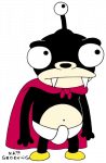 Nibbler Car Sticker Wall Decal 3