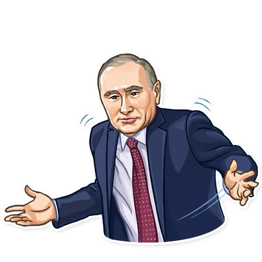 president vladimir putin political sticker 24