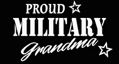 PROUD Military Stickers MILITARY GRANDMA