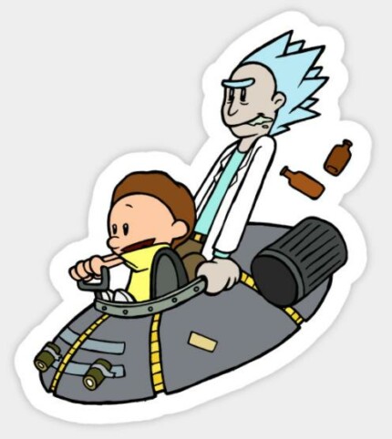 RICK AND MORTY STICKER 44