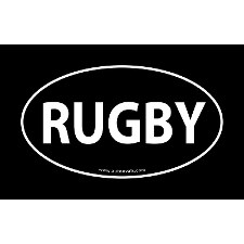 RUGBY OVAL STICKER
