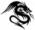 Tribal Dragon Decal