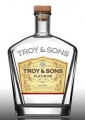 troy and sons moonshine whiskey bottle shaped sticker