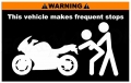 Warning Sport Bike Sticker Pack