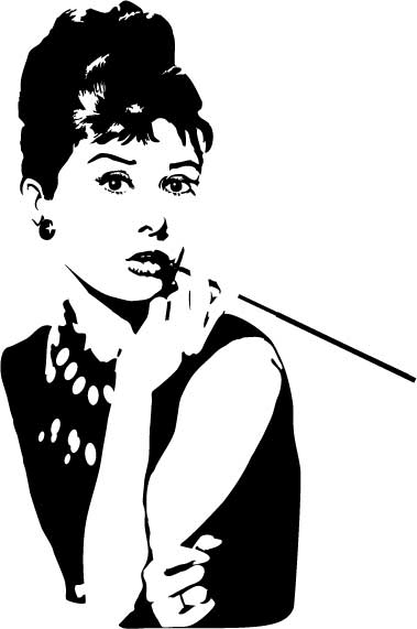 Audrey Hepburn Decal