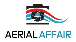 aerial affair logo sticker