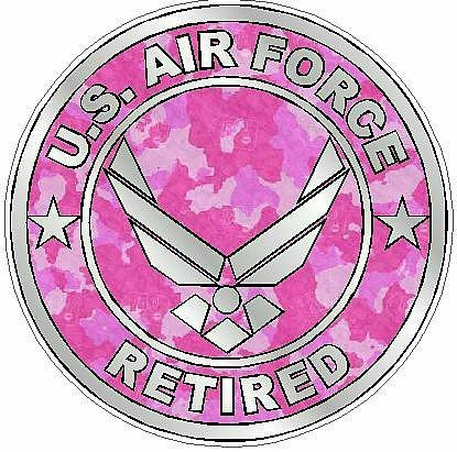 AIR FORCE RETIRED camo pink