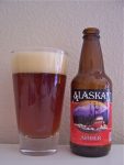 Alaskan Amber Beer Bottle and Glass Sticker